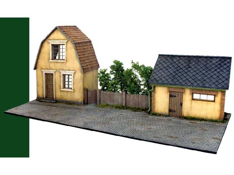 Diorama Wieś - 2 budynki - zdjęcie 1 Diorama Wieś - 2 budynki - zdjęcie 1