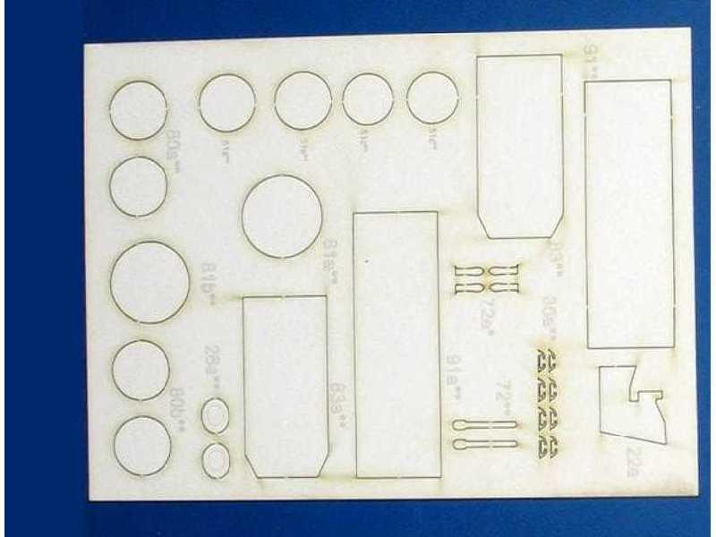 HMS CAROLINE-zestaw detali cz.2 duży (wręgi) - zdjęcie 1 HMS CAROLINE-zestaw detali cz.2 duży (wręgi) - zdjęcie 1