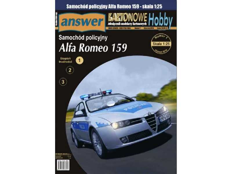 Samochód policyjny Alfa Romeo 159 - zdjęcie 1 Samochód policyjny Alfa Romeo 159 - zdjęcie 1