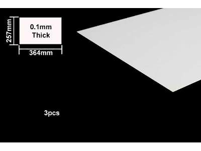 Plastik-Papier 0,1mm 250×353 mm - 3 arkusze - zdjęcie 2