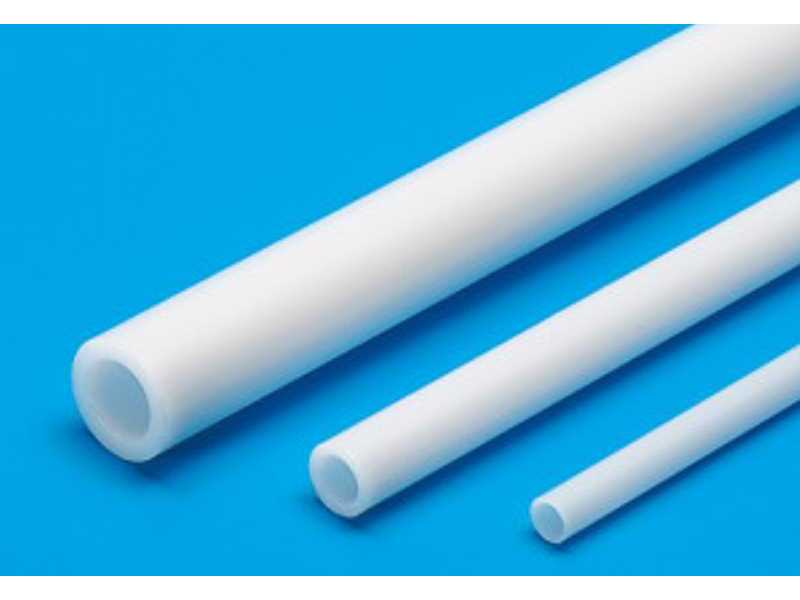 Rurka plastikowa okrągła 8 mm biała - 3 sztuki - zdjęcie 1 Rurka plastikowa okrągła 8 mm biała - 3 sztuki - zdjęcie 1