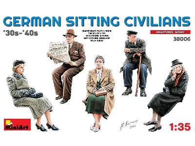 Niemieccy cywile siedzący - lata 30 i 40 XX w. - zdjęcie 1
