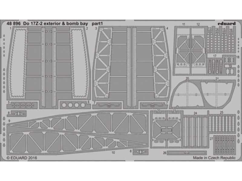 Do 17Z-2 exterior & bomb bay 1/48 - Icm - zdjęcie 1