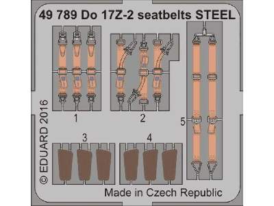 Do 17Z-2 seatbelts STEEL 1/48 - Icm - zdjęcie 1