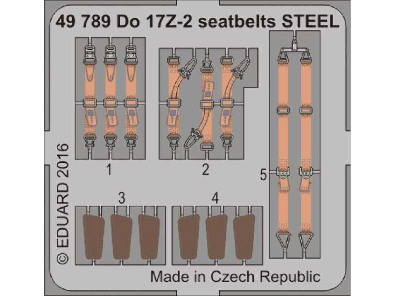 Do 17Z-2 seatbelts STEEL 1/48 - Icm - zdjęcie 1