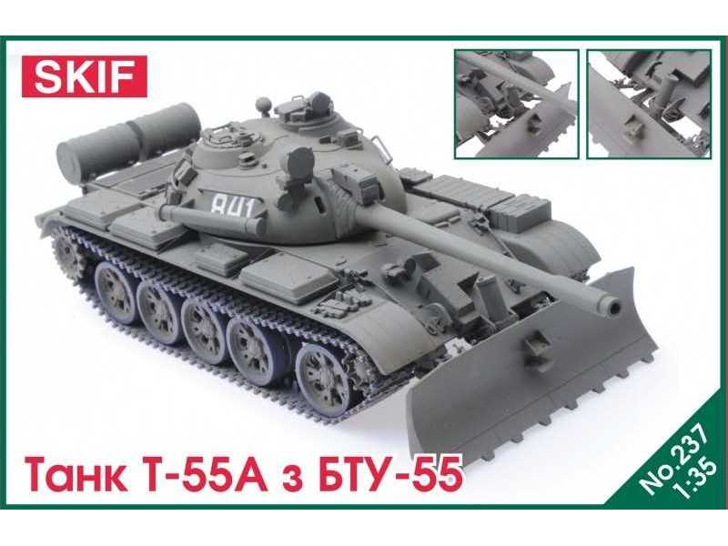 Czołg T-55 z lemieszem BTU-55 - zdjęcie 1 Czołg T-55 z lemieszem BTU-55 - zdjęcie 1