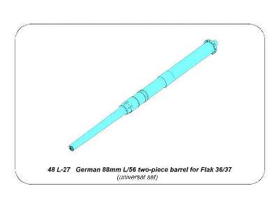 Dwuczęściowa lufa 88mm L/56 do niemieckich dział typu Flak - zdjęcie 12