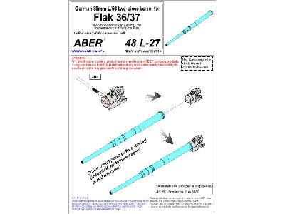 Dwuczęściowa lufa 88mm L/56 do niemieckich dział typu Flak - zdjęcie 13