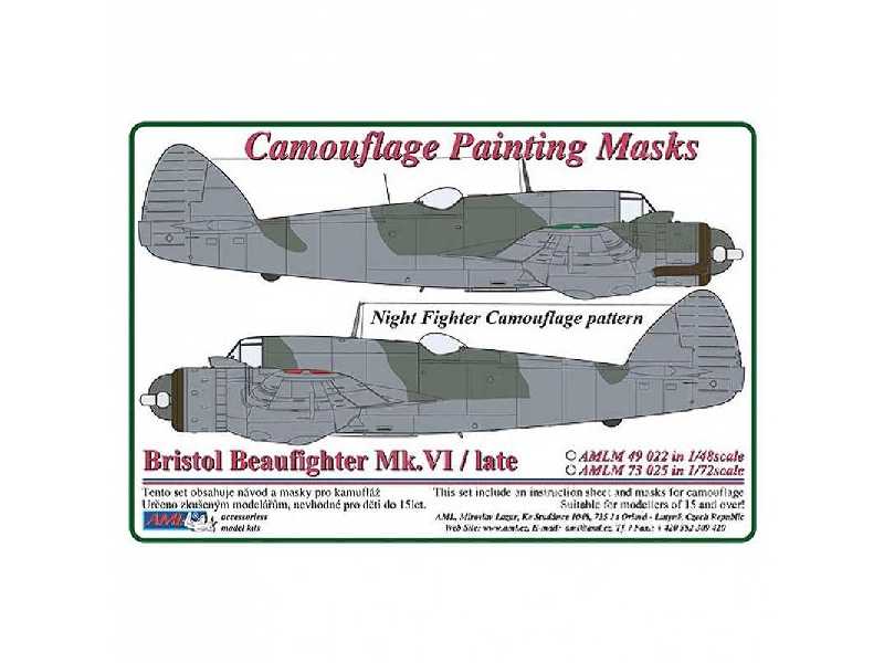 Maska Bristol Beaufighter Mk.VI - zdjęcie 1 Maska Bristol Beaufighter Mk.VI - zdjęcie 1