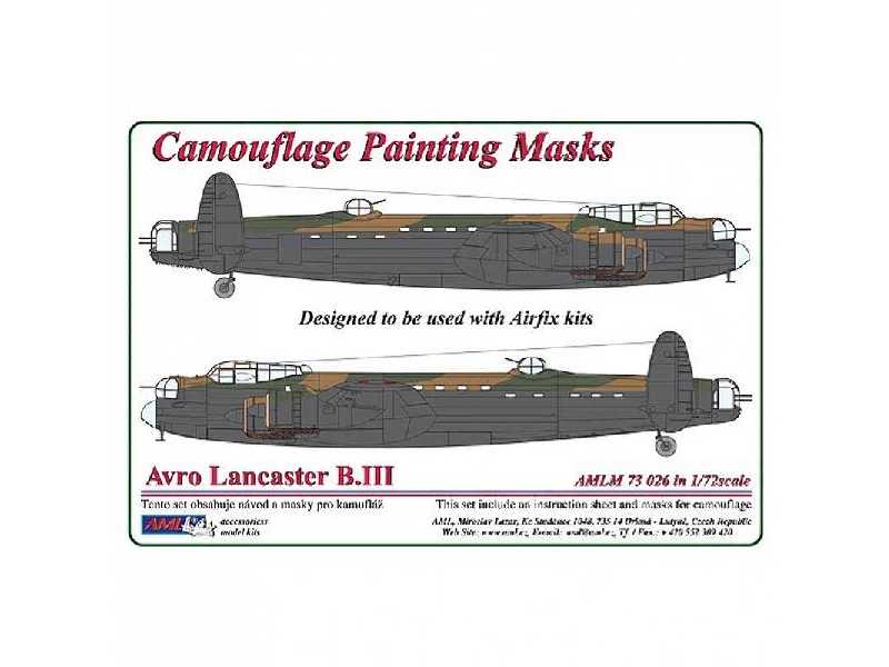 Maska Avro Lancaster B.III - zdjęcie 1 Maska Avro Lancaster B.III - zdjęcie 1