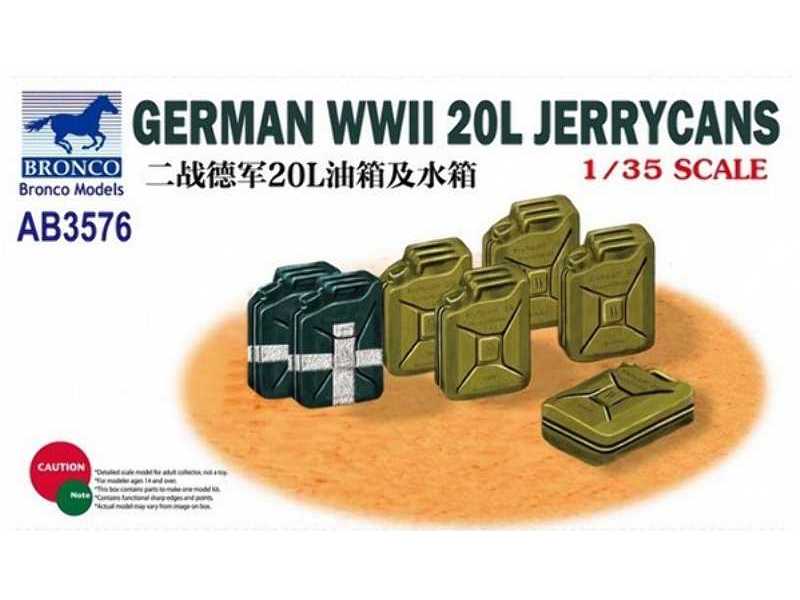 Niemieckie kanistry 20L - II W.Ś. - zdjęcie 1