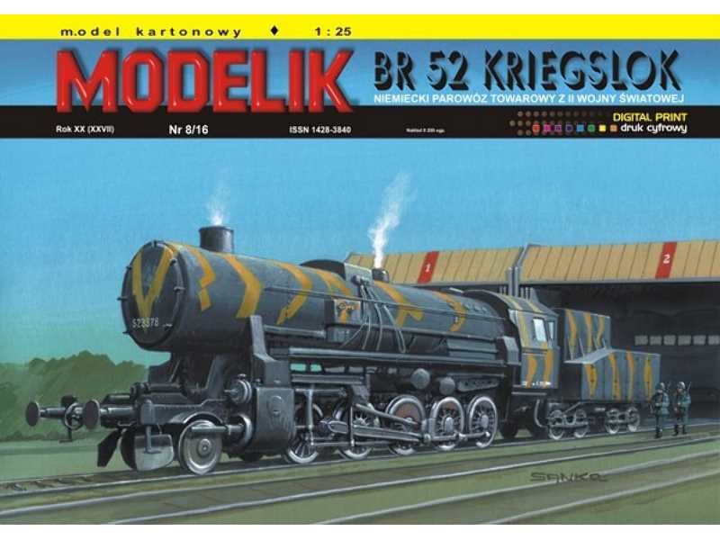 BR 52 Kriegslok Niemiecki parowóz towarowy z II wojny światowej - zdjęcie 1 BR 52 Kriegslok Niemiecki parowóz towarowy z II wojny światowej - zdjęcie 1
