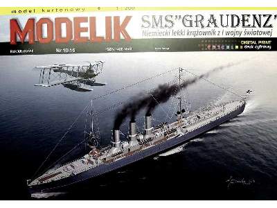 Niemiecki lekki krążownik z I wojny światowej SMS GRAUDENZ - zdjęcie 3