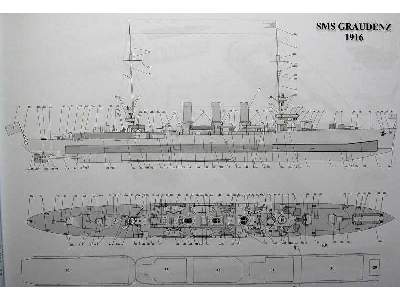Niemiecki lekki krążownik z I wojny światowej SMS GRAUDENZ - zdjęcie 8