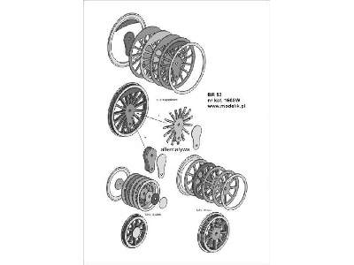 BR 52 Wręgi, koła, detale, grawerowane pomosty - zdjęcie 5