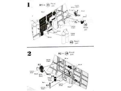 Spitfire Mk.II Cockpit sidewalls for Revell - zdjęcie 4