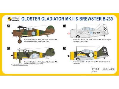 Gloster Gladiator Mk.II & Brewster B-239 Buffalo In Finnish Air - zdjęcie 2