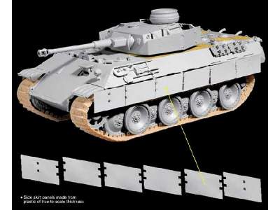 Bergepanther mit Aufgesetztem Pz.Kpfw.IV Turm Als Befeh - zdjęcie 3