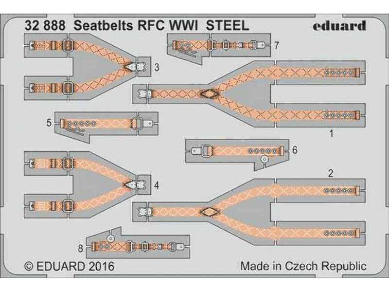 Seatbelts RFC WWI STEEL 1/32 - zdjęcie 1 Seatbelts RFC WWI STEEL 1/32 - zdjęcie 1