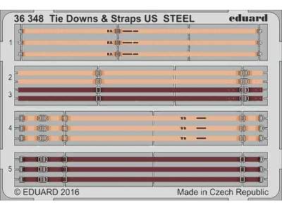 Tie Downs & Straps US STEEL 1/35 - zdjęcie 1