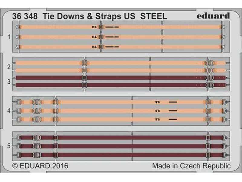 Tie Downs & Straps US STEEL 1/35 - zdjęcie 1