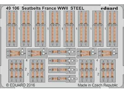 Seatbelts France WWII STEEL 1/48 - zdjęcie 1