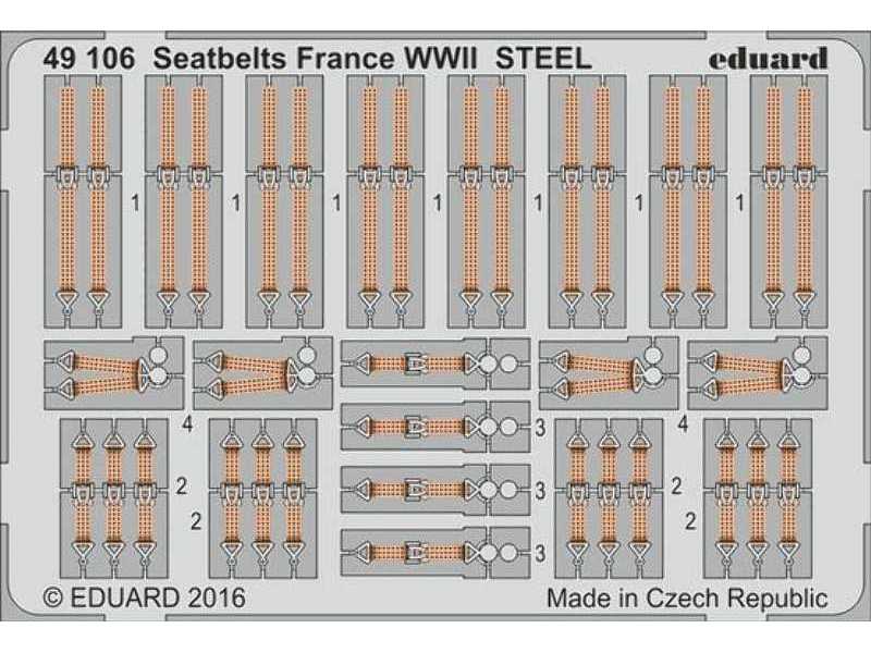 Seatbelts France WWII STEEL 1/48 - zdjęcie 1