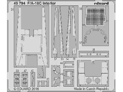 F/ A-18C interior 1/48 - Kinetic - zdjęcie 2