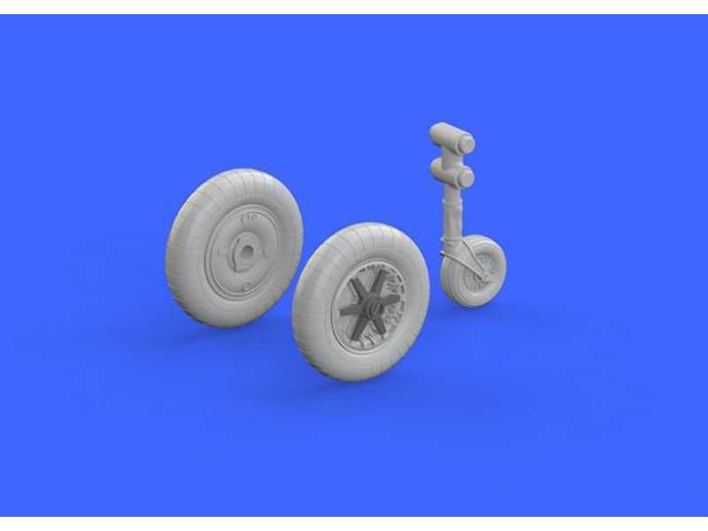 Bf 109F wheels 1/48 - Eduard - zdjęcie 1 Bf 109F wheels 1/48 - Eduard - zdjęcie 1