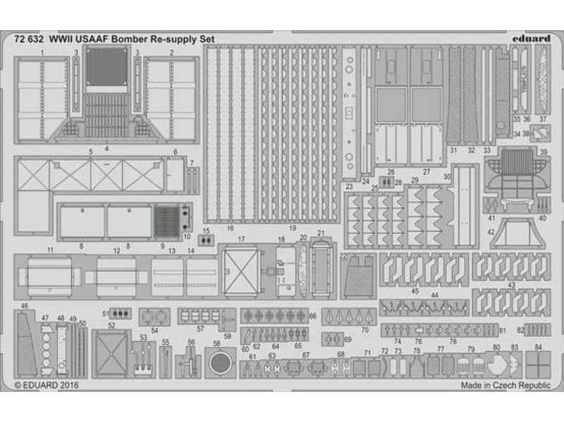 WWII USAAF Bomber Re-supply Set 1/72 - Airfix - zdjęcie 1 WWII USAAF Bomber Re-supply Set 1/72 - Airfix - zdjęcie 1