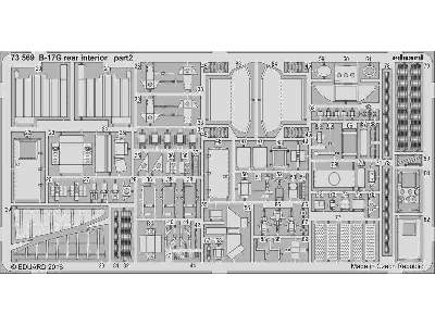 B-17G rear interior 1/72 - Airfix - zdjęcie 2