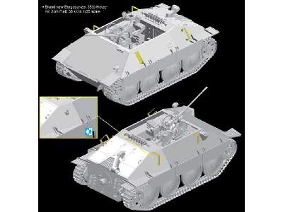 Bergepanzer 38(t) HETZER mit 2cm FlaK 38 - Smart Kit (2 in 1) - zdjęcie 11