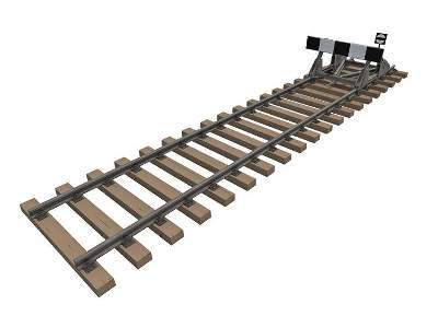 Tory kolejowe z kozłem oporowym - rozmiar europejski - zdjęcie 24