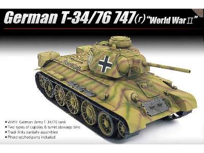 Niemiecki T-34/76 747(r) - II Wojna Światowa - zdjęcie 2