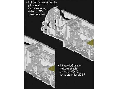 Messerschmitt Bf-110E-2 Trop - Wing Tech Series - zdjęcie 5