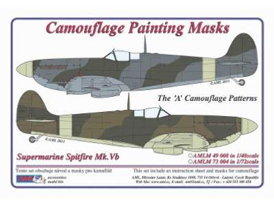 Camouflage painting masks Spitfire Mk.Vb  scheme &quot;A&quot; - zdjęcie 2