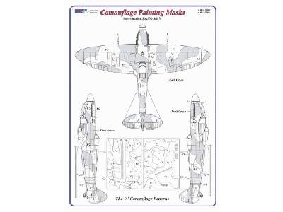 Camouflage painting masks Spitfire Mk.Vb  scheme &quot;A&quot; - zdjęcie 3