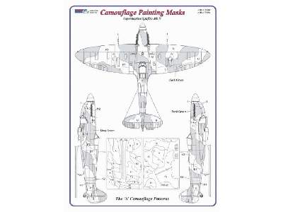 Camouflage painting masks Spitfire Mk.Vb  scheme &quot;A&quot; - zdjęcie 3