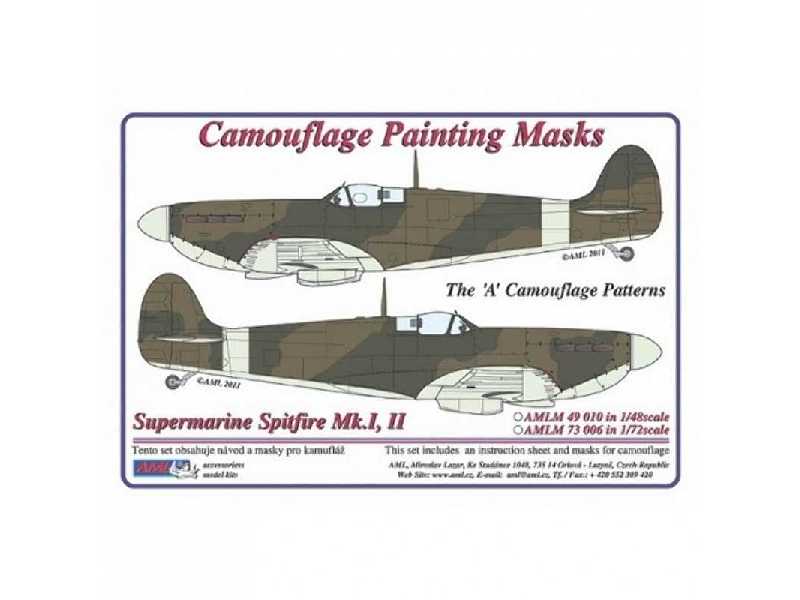 Camouflage painting masks Spitfire Mk.I, II L scheme &quot;A&quo - zdjęcie 1