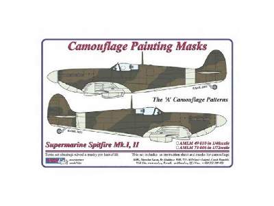 Camouflage painting masks Spitfire Mk.I, II L scheme &quot;A&quo - zdjęcie 2