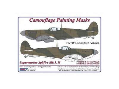 Camouflage painting masks Spitfire Mk.I, II scheme &quot;B&quot; - zdjęcie 1