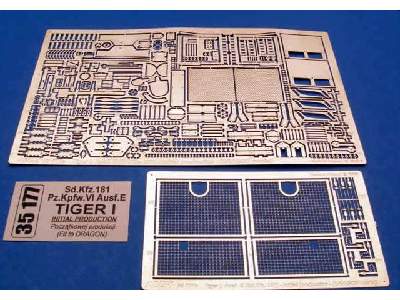 Sd.Kfz.VI Ausf.E TIGER I prod. początkowa - el. fototrawione - zdjęcie 1