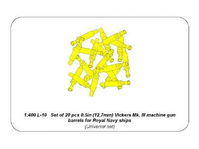 Zestaw 20 luf 0,5in (12,7mm) Vickers Mk.III do brytyjskich okręt - zdjęcie 4