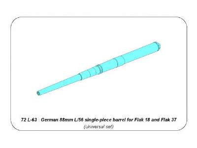 Jednoczęściowa lufa 88mm L/56 do niemieckich dział typu Flak - zdjęcie 11