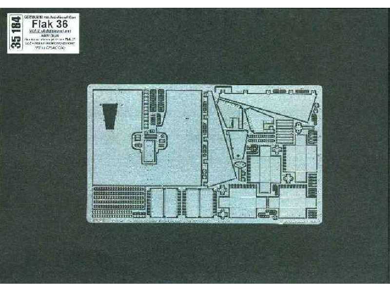 Armata p/lotnicza Flak 36 el. fototrawione dodatkowy pancerz - zdjęcie 1