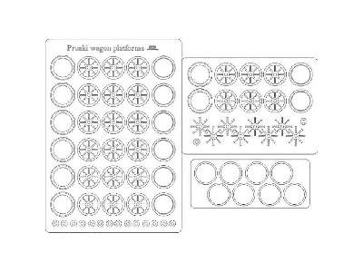 Pruski wagon platforma - koła - zdjęcie 1