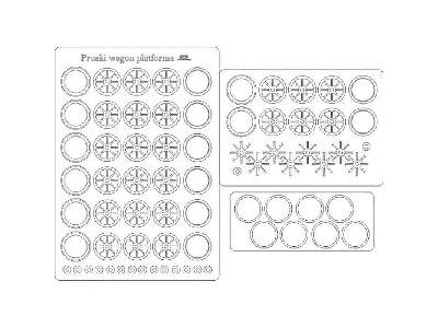 Pruski wagon platforma - koła - zdjęcie 2