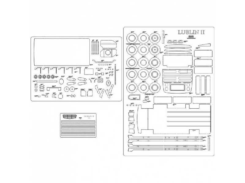 Lublin II, Truck/ Samochód dostawczy- szkielet, detale, bieżniki - zdjęcie 1