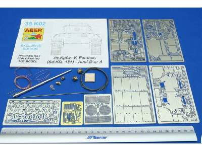 Panther Ausf.D / Ausf.A - el. fototrawione + dodatki - zdjęcie 1