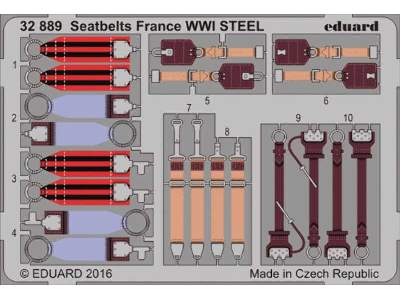 Seatbelts France WWI STEEL 1/32 - zdjęcie 1